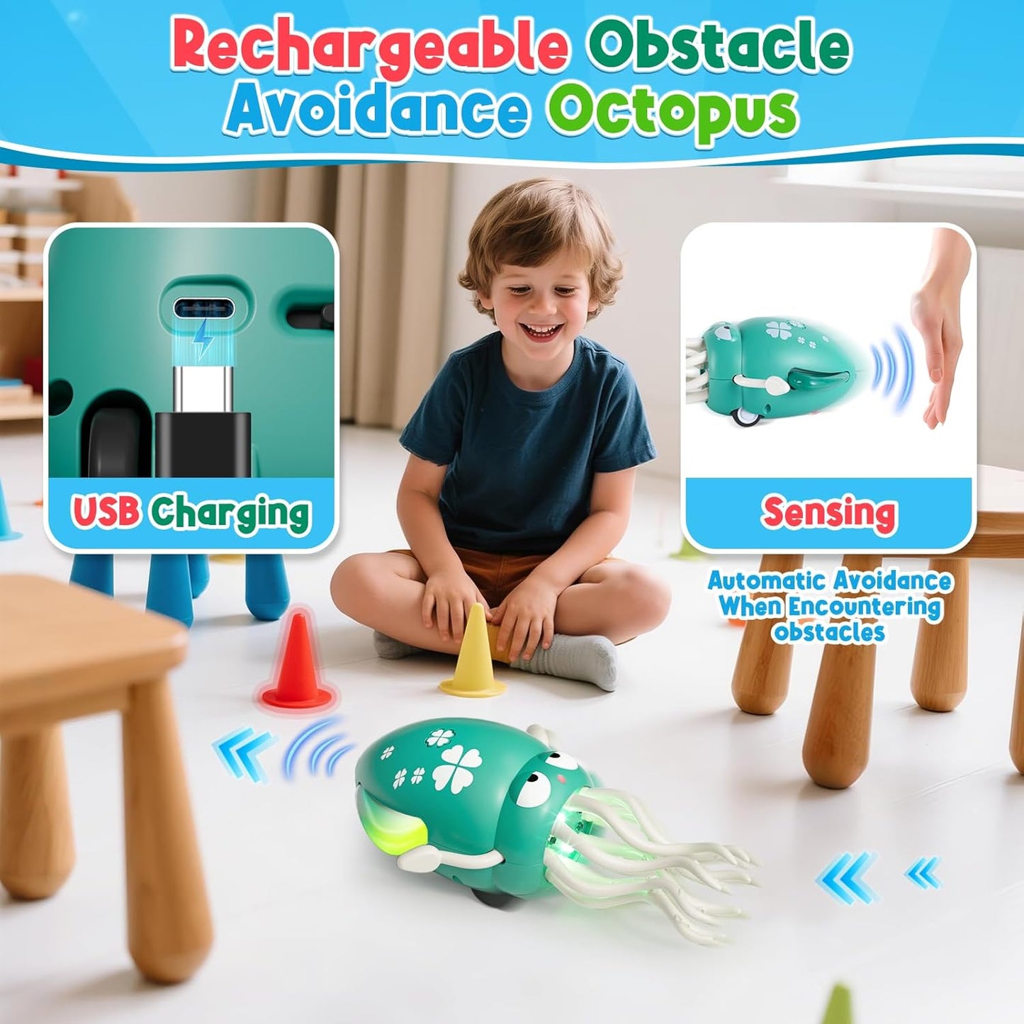 Dancing Octopus Baby Toy - Octogroove™